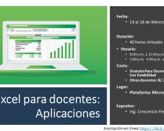 Excel para docentes Aplicaciones