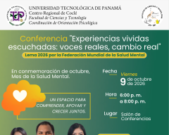 Conferencia “Experiencias vividas escuchadas: voces reales, cambio real