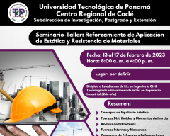 Seminario-taller: Reforzamiento de Aplicaciones de Estática y Resistencia de Materiales 