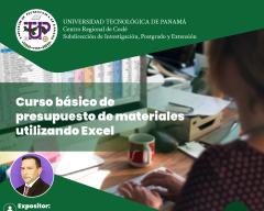 Curso básico de presupuesto de materiales utilizando Excel  