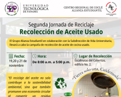 Campaña de recolección de aceite de cocina usado